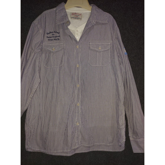 Huntington Surf & Turf Button Down Shirt Size Xl - Picture 2 of 5